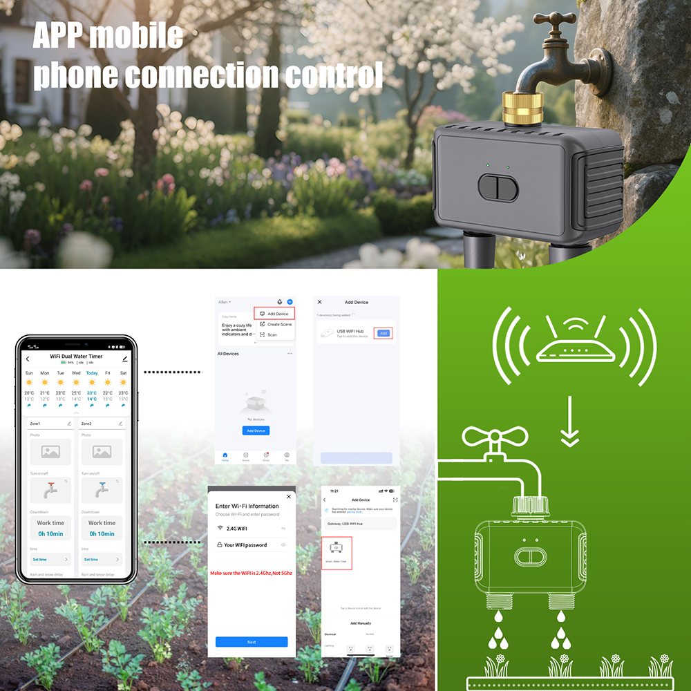 Wifi Automatic Water Timer Dua - огляд і ціна Gardening Tools And Equipment