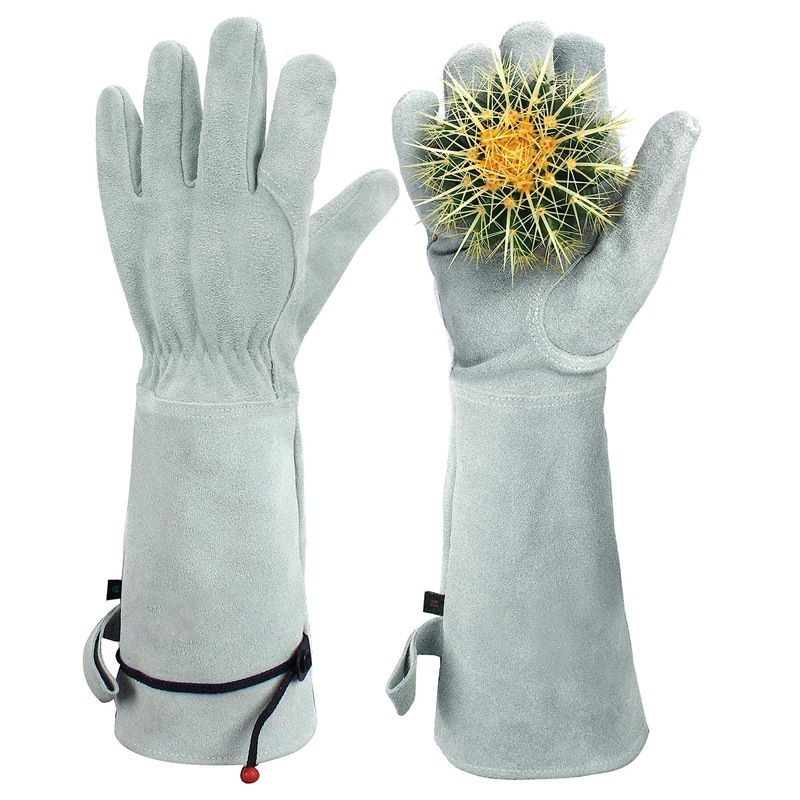 Cowhide Long Tube Garden Glove - огляд і ціна Garden Gloves Thorn Proof