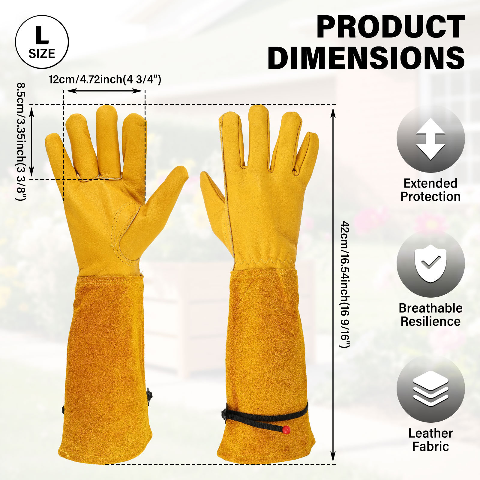 Long Gardening Gloves Adjustab - огляд і ціна Garden Gloves Thorn Proof