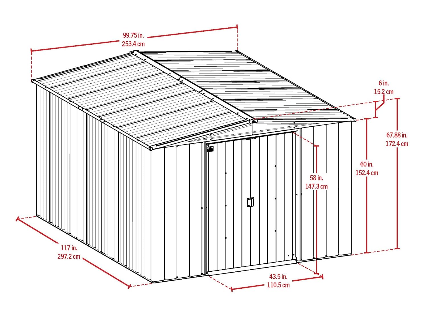 Steel Storage Shed Weatherproo - огляд і ціна Gardening Tools And Equipment