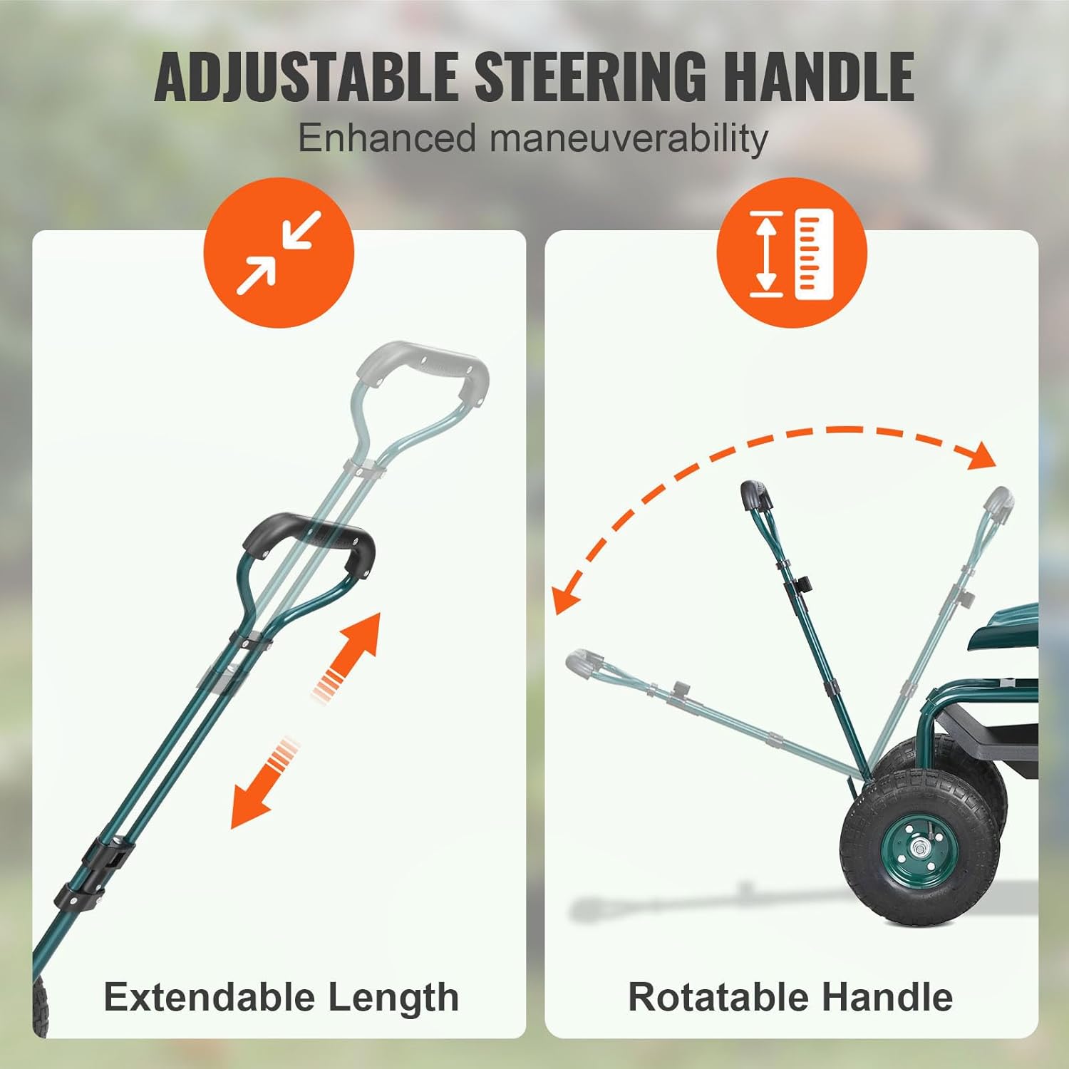 Garden Cart Rolling Workseat w - огляд і ціна Gardening Tools And Uses