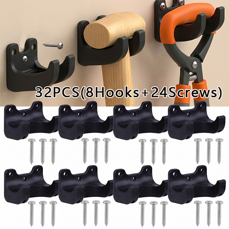 32Pcs Garden Tool Hanger Rack  - огляд і ціна Gardening Tools Screwfix